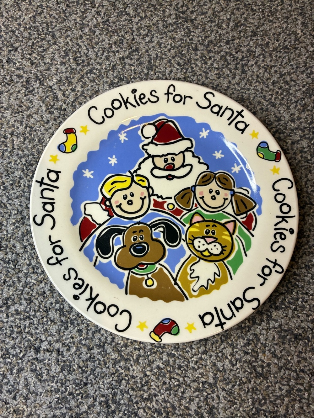 Cookies for Santa plate-1990’s
